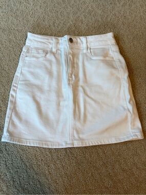 Cello White Denim Skirt